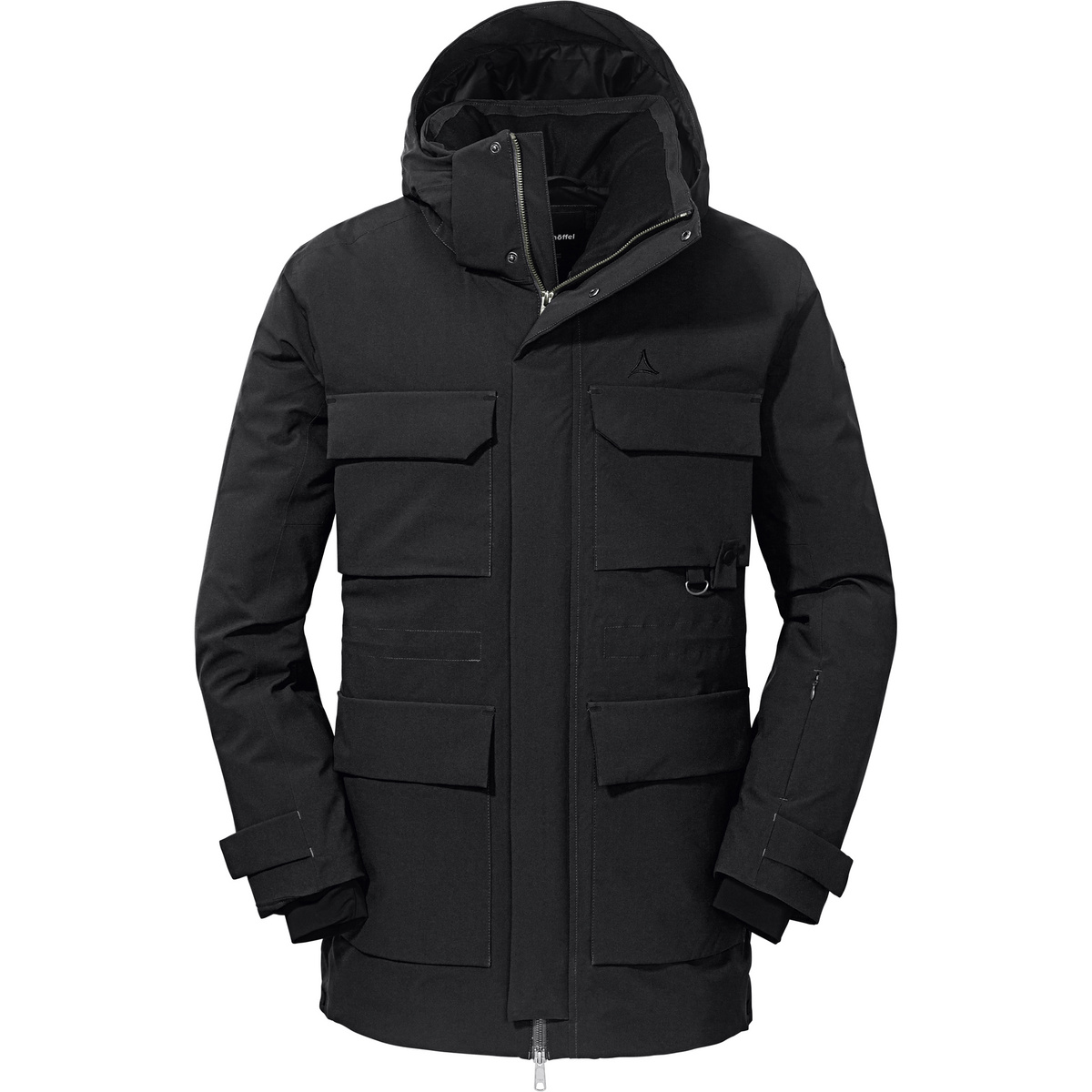 Bild von Schöffel Herren Down Parka Ridgeland M, wind- und wasserdichter Daunenparka mit RDS-zertifizierten Federn, leichte Outdoorjacke mit Wärmekragen und Kapuze, black, 48