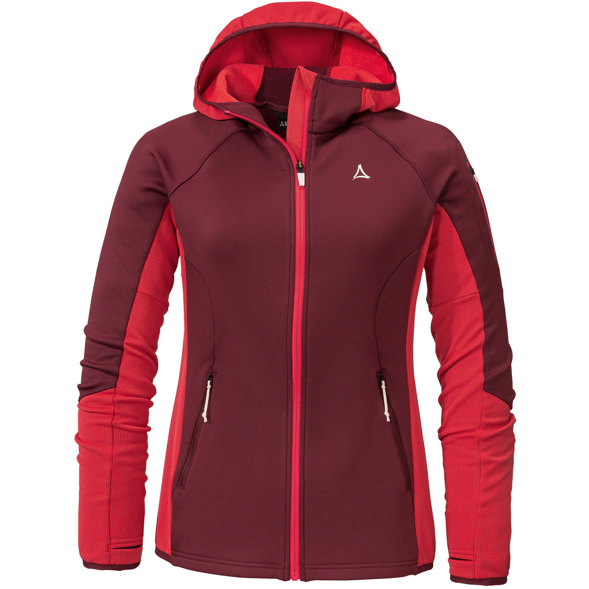 Bild von Schöffel Damen Fleece Hoody Lodron L Fleecejacke, Dark Burgundy, 38