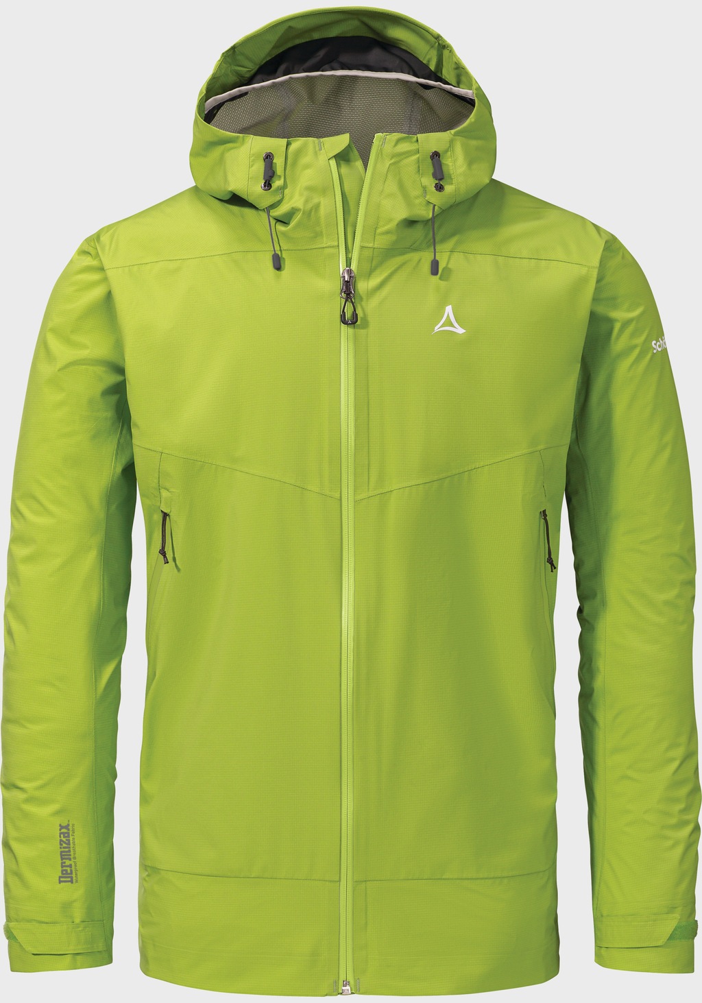 Bild von Schöffel Herren 2.5L Jacket Vistdal M, nachhaltige Regenjacke aus pflanzenbasiertem ecodear Bio-Nylon, wasserdichte Outdoor Jacke, winddicht & atmungsaktiv dank Dermizax Membran, green moss, 48