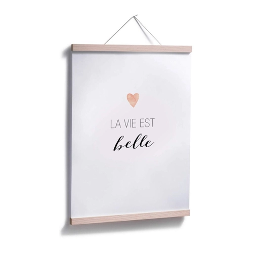Bild von Stilvolles Wall-Art Poster "La vie est belle"