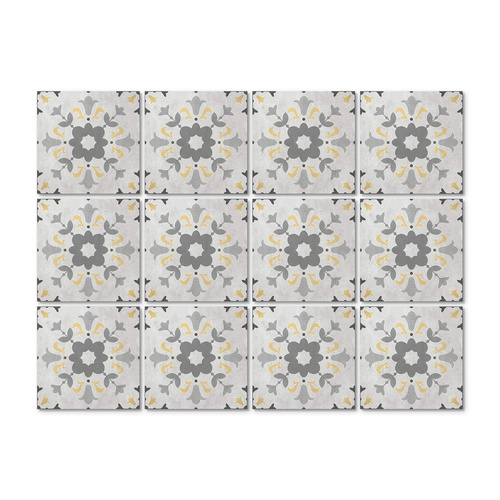 Bild von K&L Wall Art Fliesenaufkleber »Blumenornamente«, selbstklebend