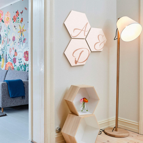 Bild von K&L Wall Art Wandbild »Buchstabe Alu-Dibond«, weiß, E