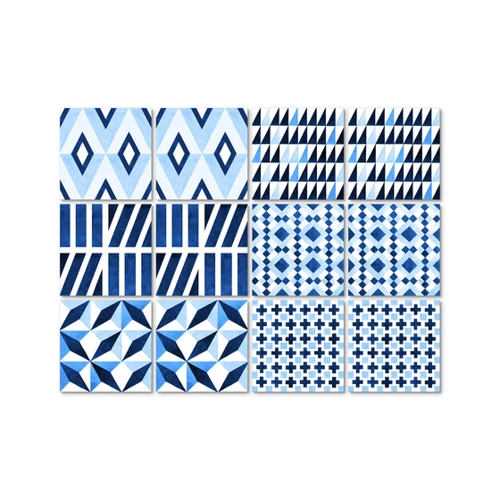 Bild von K&L Wall Art Fliesenaufkleber »Geometrische Muster«, selbstklebend