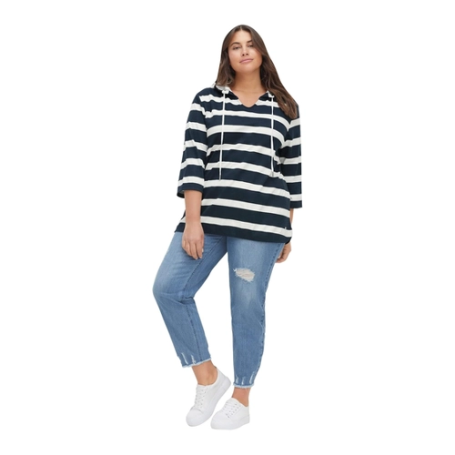 Bild von Sheego Damen Kapuzenshirt in großen Größen - Sportlich und Lässig