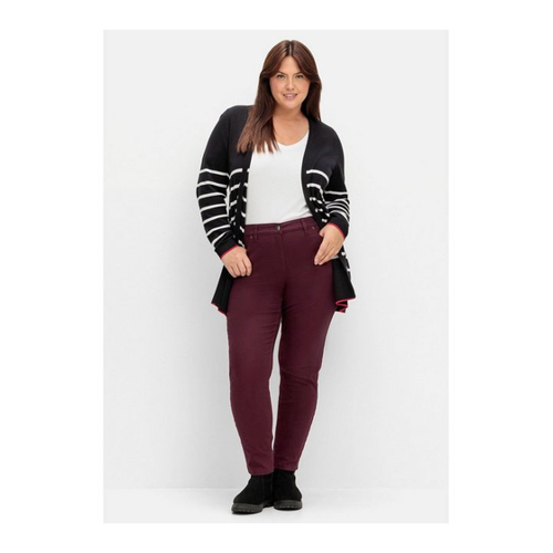 Bild von Sheego Stretch-Hose Große Größen mit Stickerei und Ziernähten