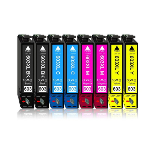 Bild von Druckerparadies 8er Pack Druckerpatronen 603 603XL kompatibel mit Epson XP-4150
