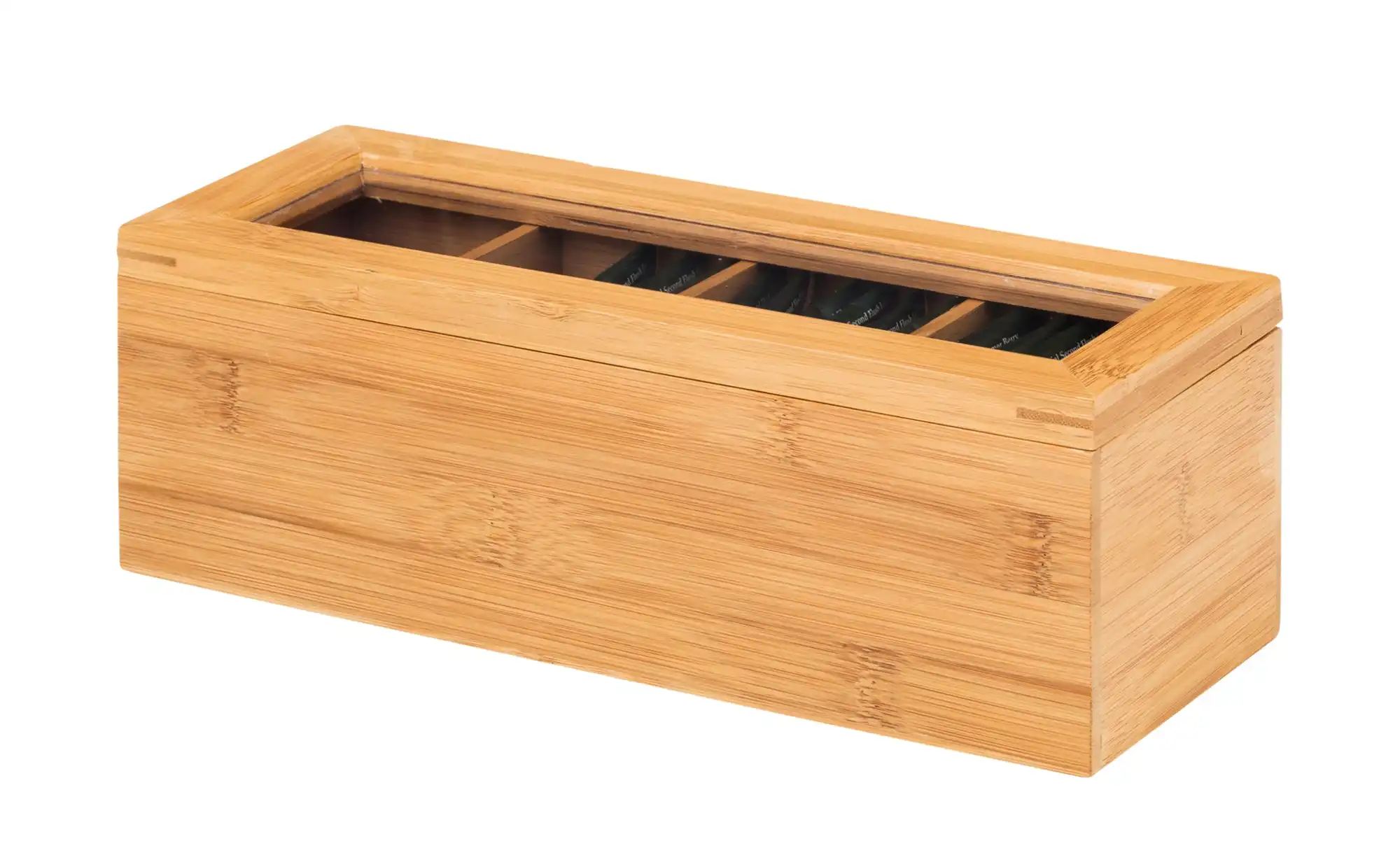 Bild von KHG Teebeutelbox ¦ holzfarben ¦ Maße (cm): B: 10 H: 9,7 Küchenzubehör & Helfer > Küchenhelfer - Höffner