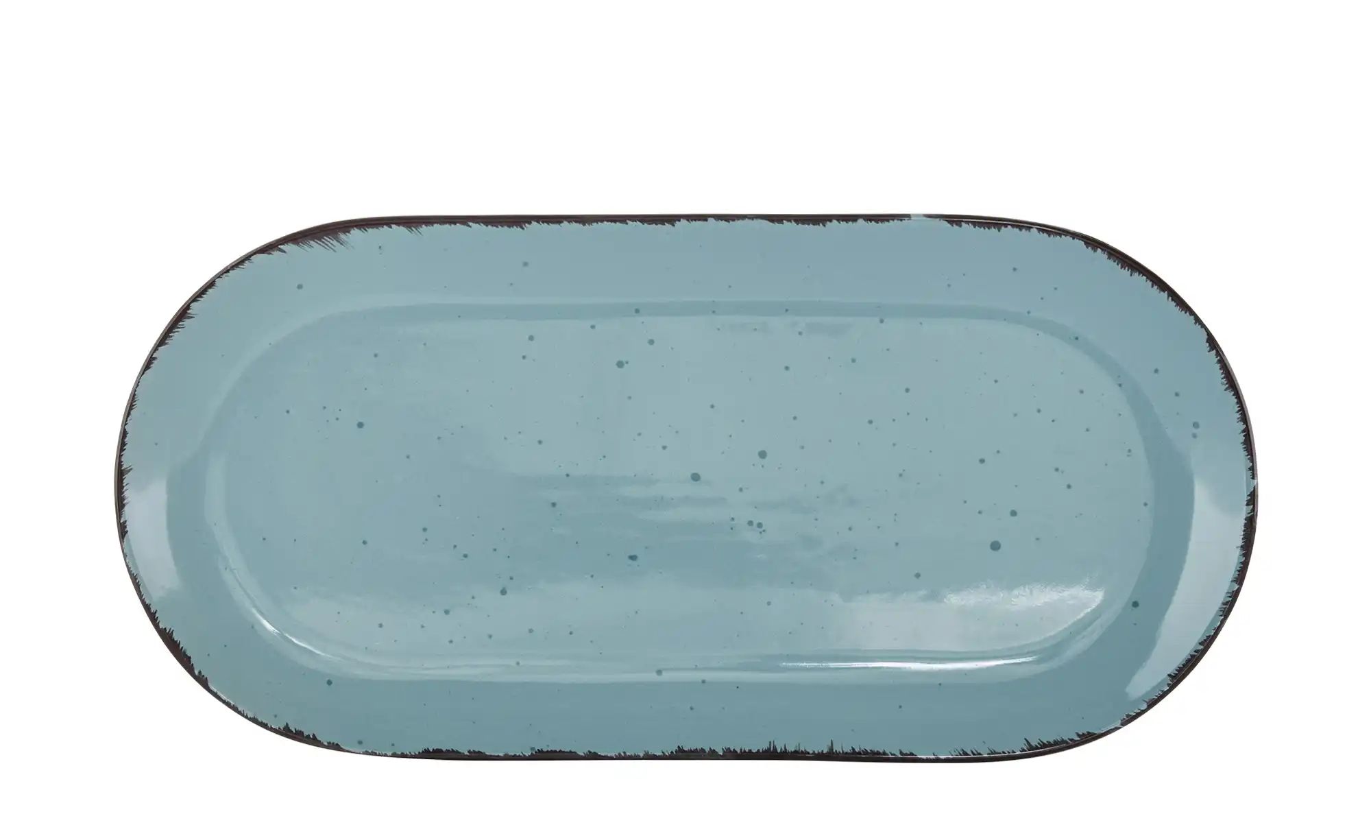 Bild von Peill+Putzler Servierplatte 38 x 18 cm  Siena ¦ türkis/petrol ¦ Steinzeug/Steingut ¦ Maße (cm): B: 18 Geschirr > Einzelgeschirrteile - Höffner