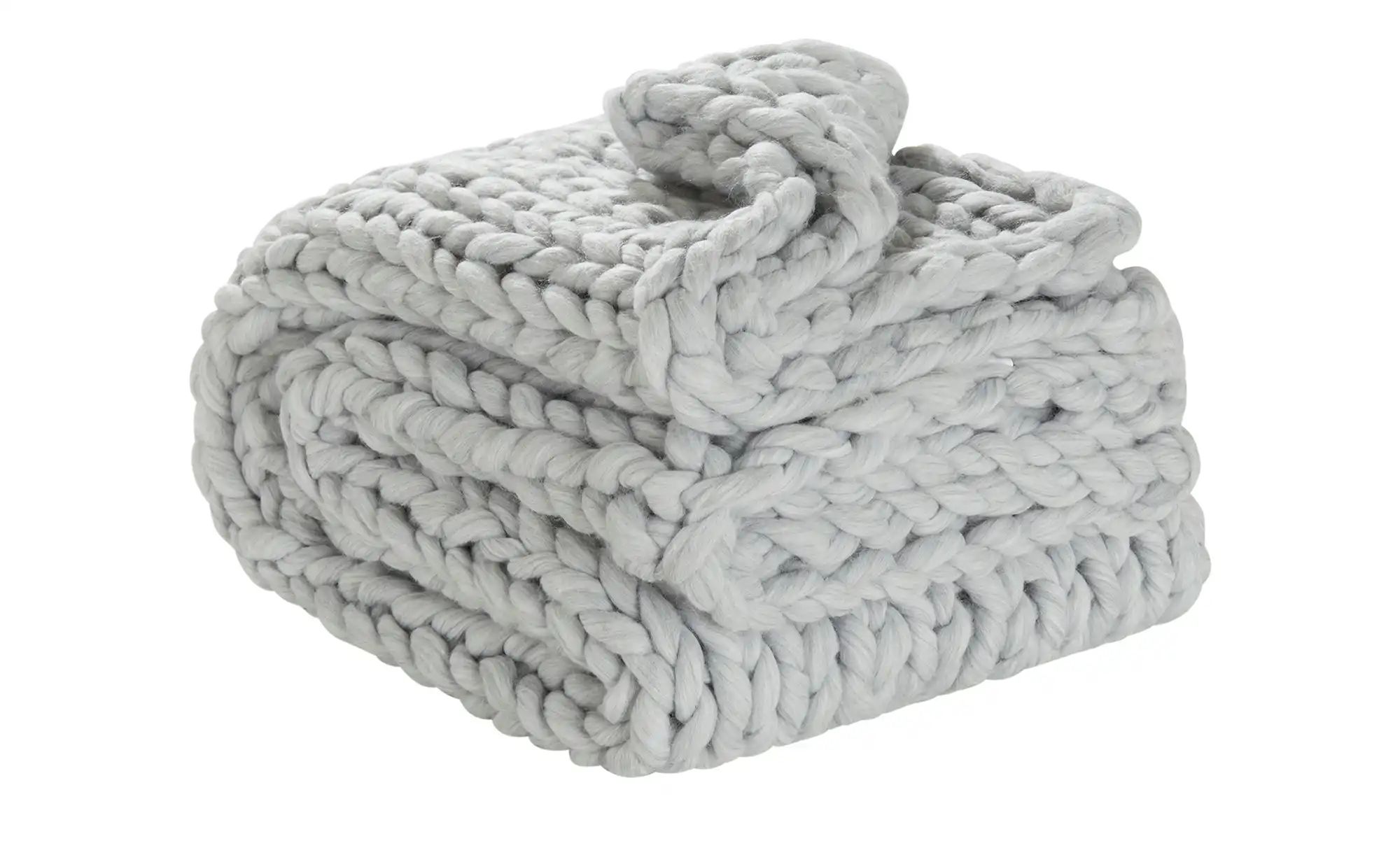 Bild von como Strick Plaid  Hygge ¦ grau ¦ Maße (cm): B: 127 Dekokissen & Decken > Kuscheldecken & Wohndecken - Höffner