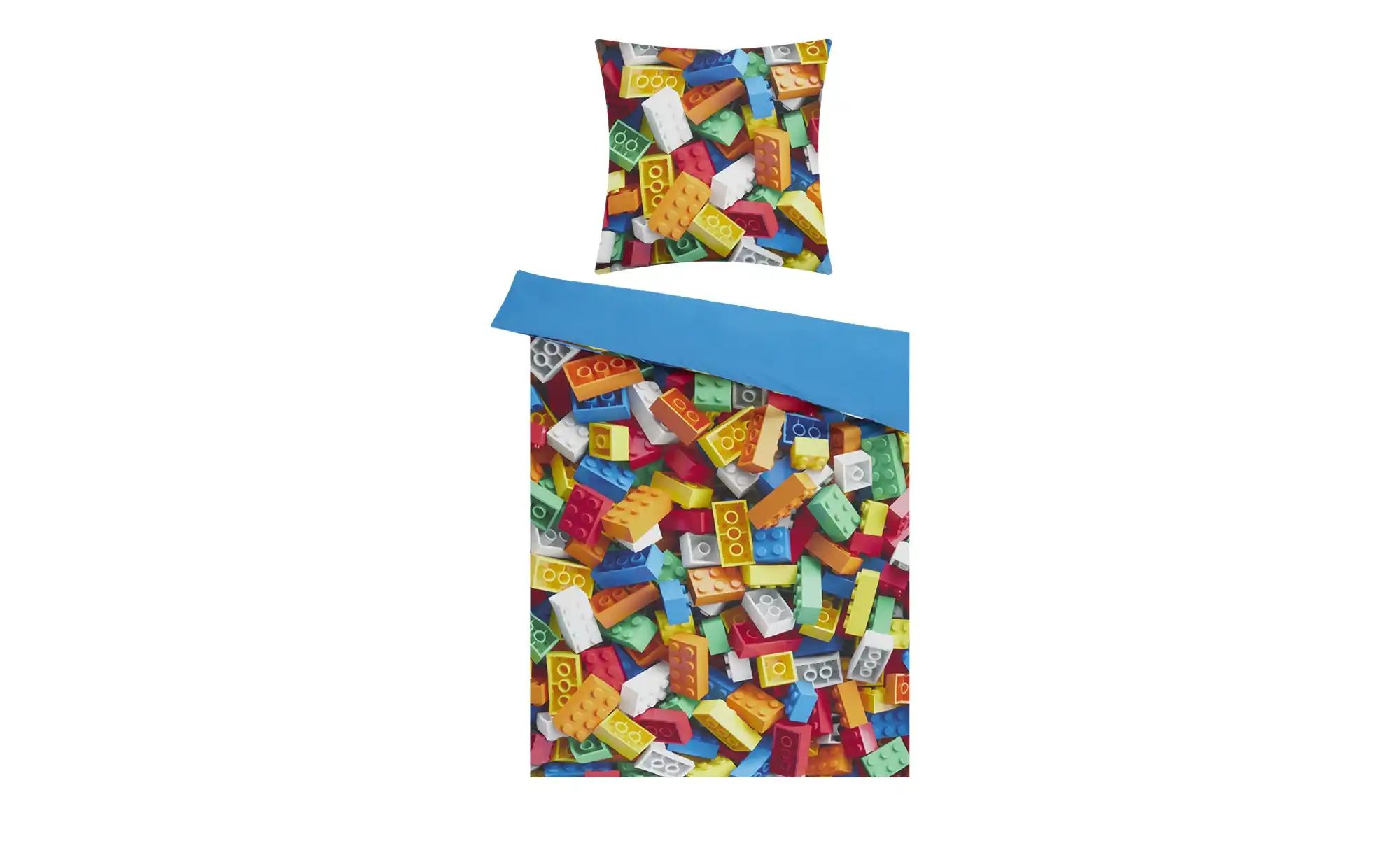 Bild von KJUT Renforcé Wende-Bettwäsche  Bausteine ¦ mehrfarbig ¦ Maße (cm): B: 135 Bettwaren > Bettwäsche > Kinderbettwäsche - Höffner