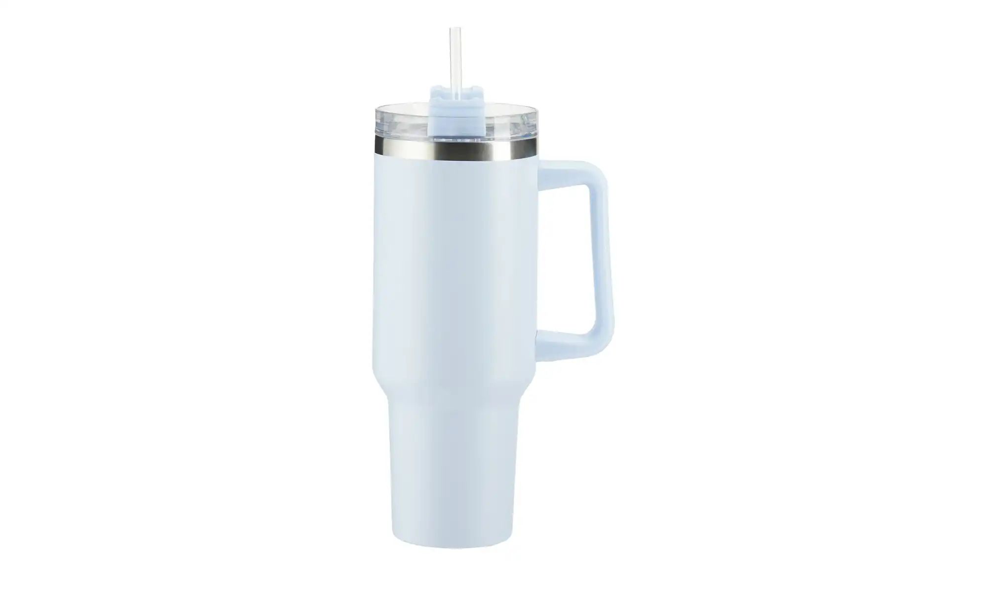 Bild von KHG To Go Becher ¦ blau ¦ Edelstahl, Kunststoff ¦ Maße (cm): H: 27  Ø: [10.0] Küchenzubehör > Küchenhelfer - Sconto