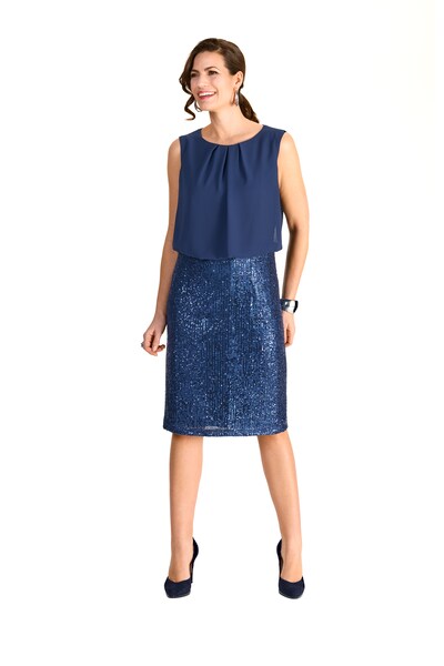 Bild von HERMANN LANGE Collection 2-in-1-Kleid, mit Pailletten-Rock