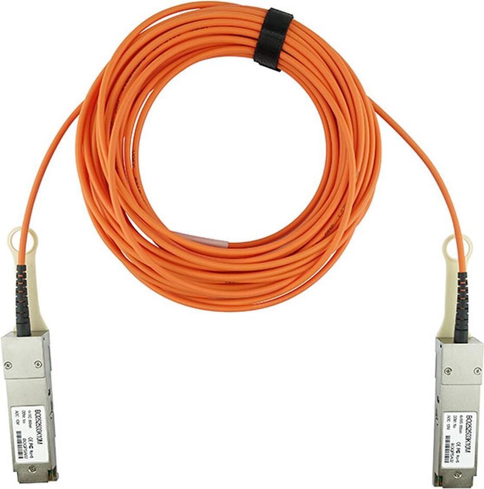 Bild von CBO Alcatel-Lucent QSFP-H40G-AOC5M-AL kompatibles BlueOptics AOC QSFP BO252503K5M, Transceiver, Orange