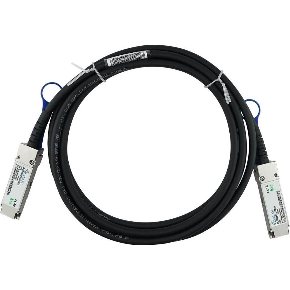 Bild von Kompatibles HPE Aruba JL307A BlueLAN SC282801L3M26 QSFP28 Direct Attach Kabel, 100GBASE-CR4, Infiniband EDR, 26AWG, 3 Meter (JL307A-BL)