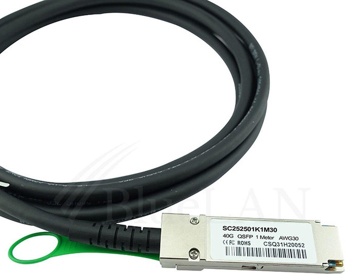 Bild von BlueOptics D-Link DEM-CB200QXS kompatibles BlueLAN DAC QSFP SC252501K2M30, Transceiver, Schwarz