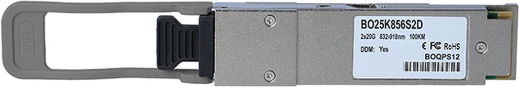 Bild von Kompatibler Netgear QSFP-40G-SR2-Bidi BlueOptics© BO25K856S2D QSFP Transceiver, LC-Duplex, 40GBASE-SR2-BIDI, Multimode Fiber, 832-918nm, 100M, 0°C/+70°C (QSFP-40G-SR2-Bidi-NG-BO)