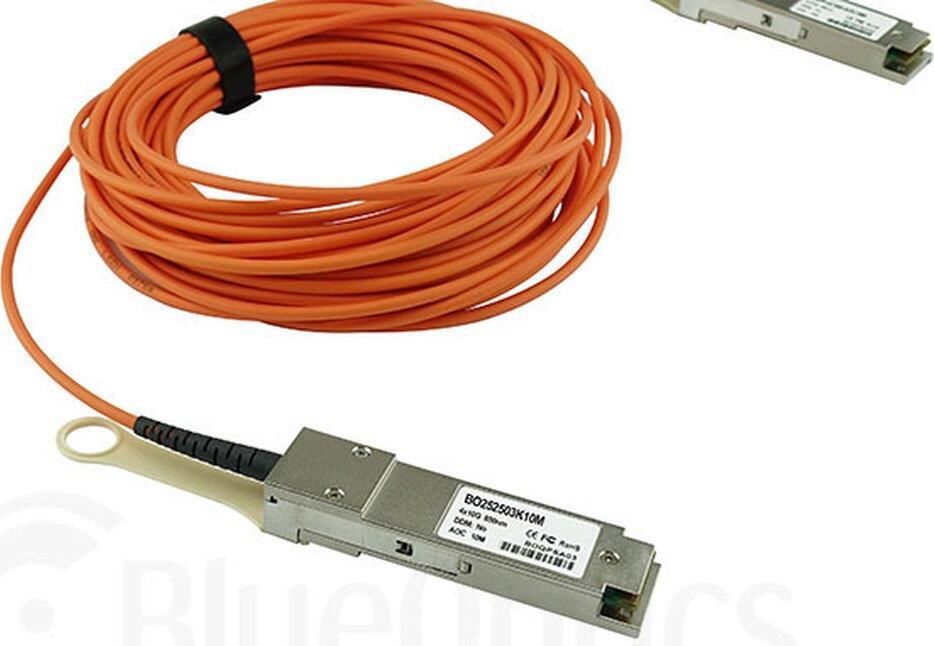 Bild von CBO Broadcom QSFP-AOC-5M kompatibles BlueOptics AOC QSFP BO252503K5M, Transceiver, Orange
