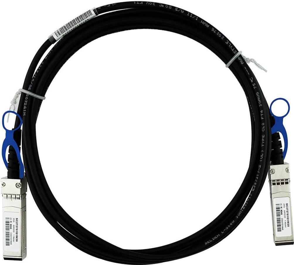 Bild von CBO Arista CAB-S-S-25G-2M kompatibles BlueLAN DAC SFP28 SC272701Q2M30, Transceiver, Silber, Schwarz