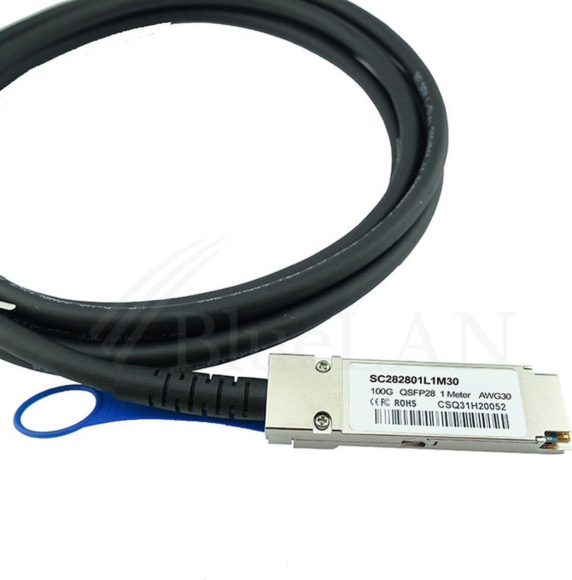 Bild von CBO Gigamon QSFP28-DAC-2M kompatibles BlueLAN DAC QSFP28 SC282801L2M30, Transceiver, Orange