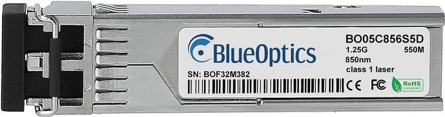 Bild von Kompatibler Siemens 6GK5992-1AL00-8AA0 BlueOptics© BO05C856S5D SFP Transceiver, LC-Duplex, 1000BASE-SX, Multimode Fiber, 850nm, 550 Meter, DDM, 0°C/+70°C (6GK5992-1AL00-8AA0-BO)