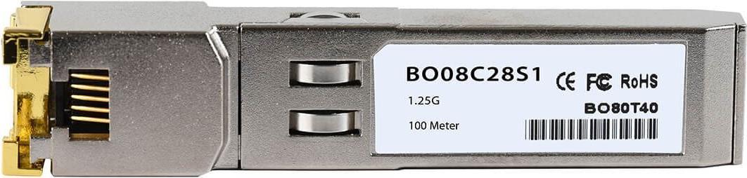 Bild von Kompatibler KTI Networks SFP-GTP BlueOptics© BO08C28S1 SFP Transceiver, Kupfer RJ45, 1000BASE-T, 100M, 0°C/+70°C (SFP-GTP-BO)