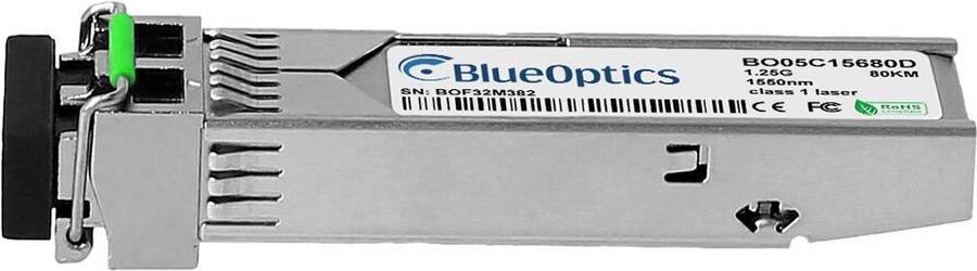 Bild von Kompatibler Phoenix Contact 2989912 BlueOptics BO05C15680D SFP Transceiver, LC-Duplex, 1000BASE-ZX, Singlemode Fiber, 1550nm, 70KM, DDM, 0°C/+70°C (2989912-BO)