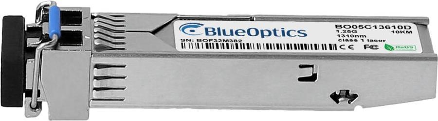 Bild von Kompatibler Vivotech SFP-1000-SM13-10I BlueOptics BO05C13610D SFP Transceiver, LC-Duplex, 1000BASE-LX, Singlemode Fiber, 1310nm, 10KM, DDM, 0°C/+70°C (SFP-1000-SM13-10I-BO)