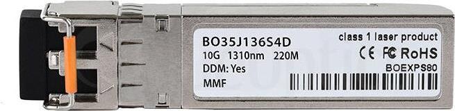 Bild von BlueOptics Kompatibler Dell EMC SFP-10G-LRM-DE  BO35J136S4D SFP+ Transceiver, LC-Duplex, 10GBASE-LRM, Multimod, Transceiver, Silber