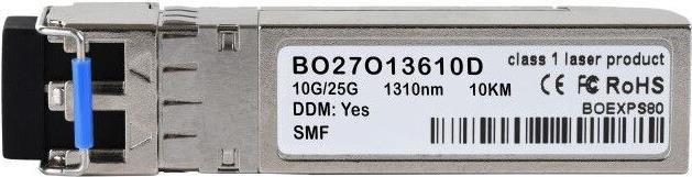 Bild von Transition Networks TN-SFP-10/25G-LR-S kompatibler BlueOptics SFP28 Transceiver für Singlemode 10 bzw. 25 Gigabit Highspeed Datenübertragungen in Glasfaser Netzwerken. Unterstützt 10 und 25 Gigabit Ethernet, Fibre Channel oder SONET/SDH Anwendungen in Swi (TN-SFP-10/25G-LR-S-BO)