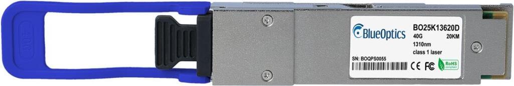 Bild von Palo Alto Networks QSFP-40G-LR4-20-PA kompatibler BlueOptics QSFP Transceiver für Singlemode 40 Gigabit Highspeed Datenübertragungen in Glasfaser Netzwerken. Unterstützt 40 Gigabit Ethernet, Fibre Channel oder SONET/SDH Anwendungen in Switchen, Routern, S (QSFP-40G-LR4-20-PA-BO)
