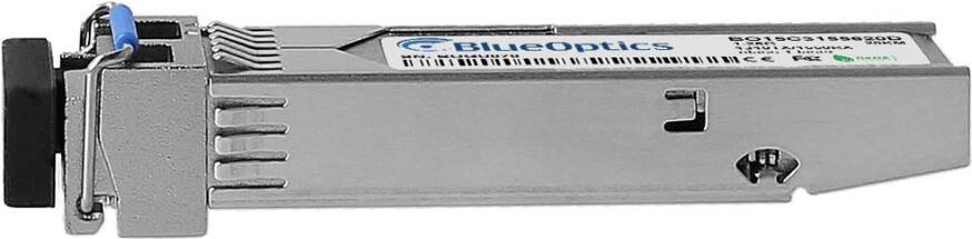 Bild von Hirschmann M-SFP-BIDI Type B LX/LC EEC kompatibler BlueOptics© SFP Bidi Transceiver für Singlemode Gigabit Highspeed Datenübertragungen in Glasfaser Netzwerken. Unterstützt Gigabit Ethernet, Fibre Channel oder SONET/SDH Anwendungen in Switchen, Routern, S (M-SFP-BIDI Type B LX/LC EEC-BO)