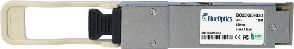 Bild von Kompatibler NVIDIA MMA1B00-F030D BlueOptics BO25K859S2D QSFP Transceiver, MPO/MTP, 40GBASE-SR4, Multimode Fiber, 4x850nm, 150M, 0°C/+70°C (MMA1B00-F030D-BO)