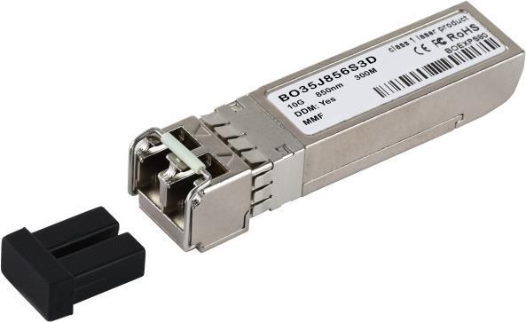 Bild von EFB Elektronik SFP Transceiver, 10GBASE-SR, MM 850nm, 300M, LC-Duplex, DDM, 0°C/+70°C Der BlueOptics+ BO, Transceiver, Silber