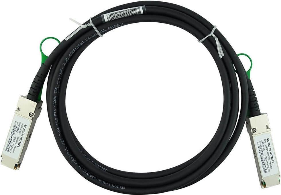 Bild von CBO Blade Networks BN-QS-QS-CBL-1M kompatibles BlueLAN DAC QSFP SC252501K1M30, Transceiver, Orange