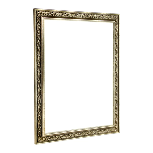 Bild von BIRAPA Venedig Massiv-Holz Bilderrahmen 50x50 cm in Silber Vintage
