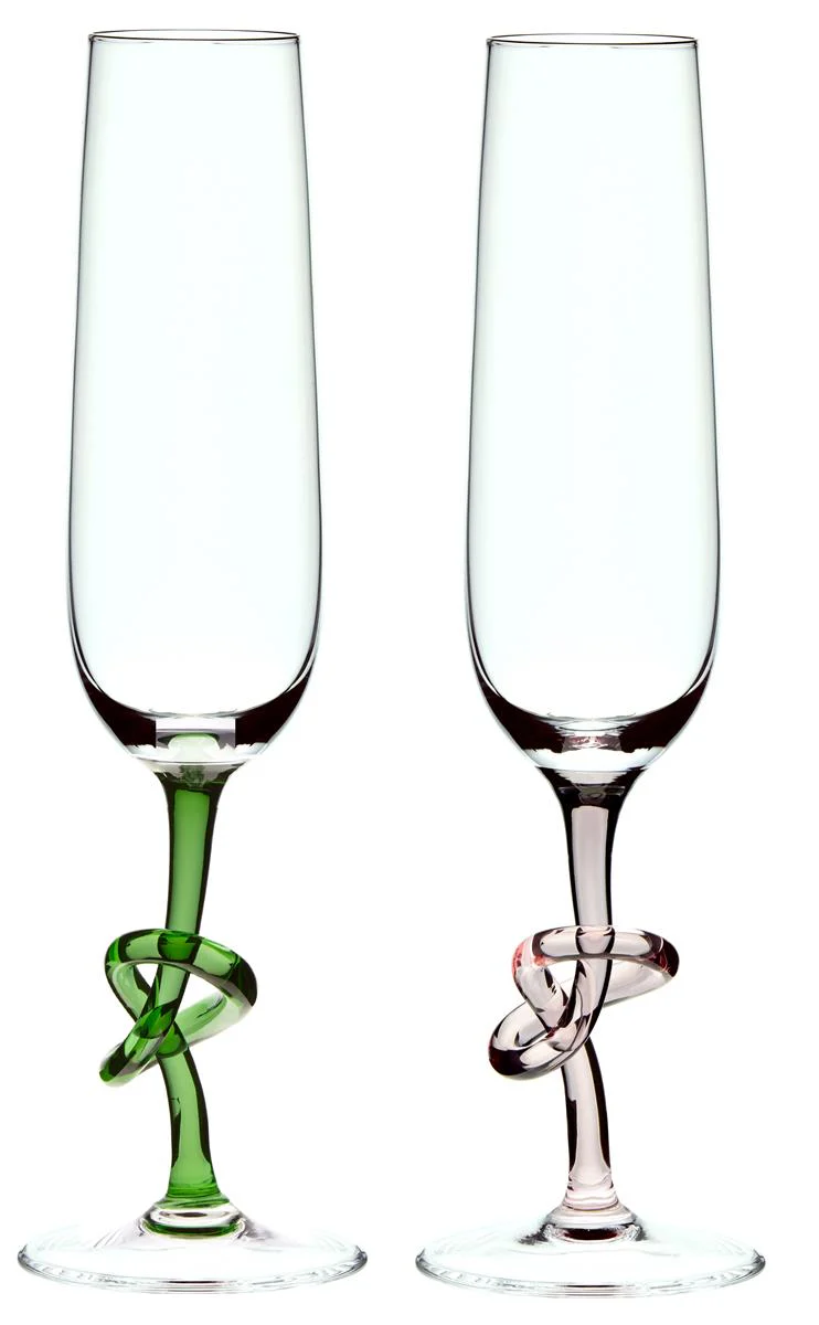 Bild von Sektglas Wine Tie Dark Green (240ml)