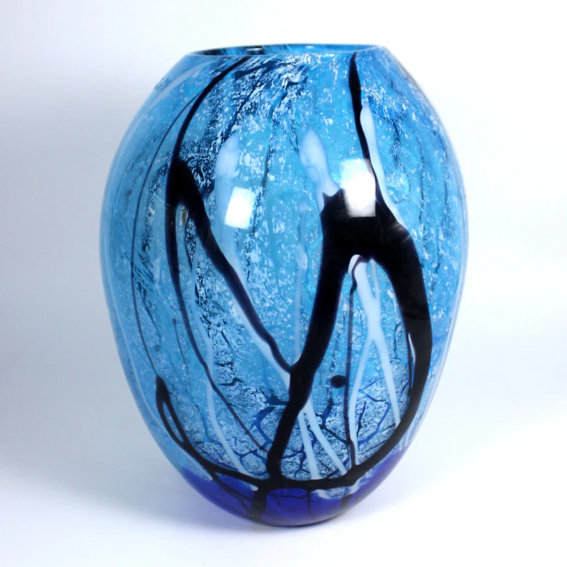 Bild von Glasvase Blue Ocean Murano 31cm