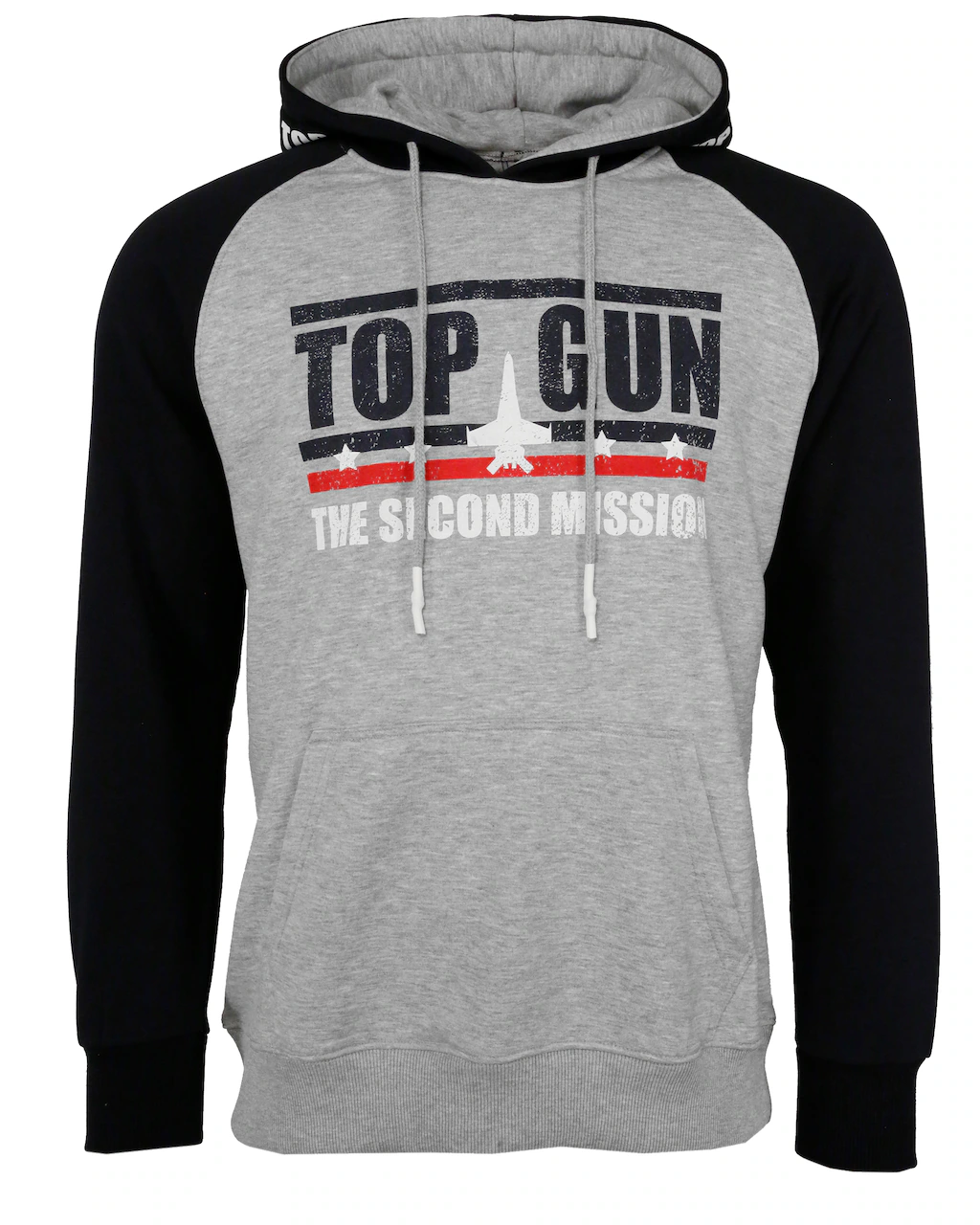 Bild von Top Gun 2022 Sweatshirt mit Kapuze Farbe: 1535 Grey Melange, Größe: 4XL