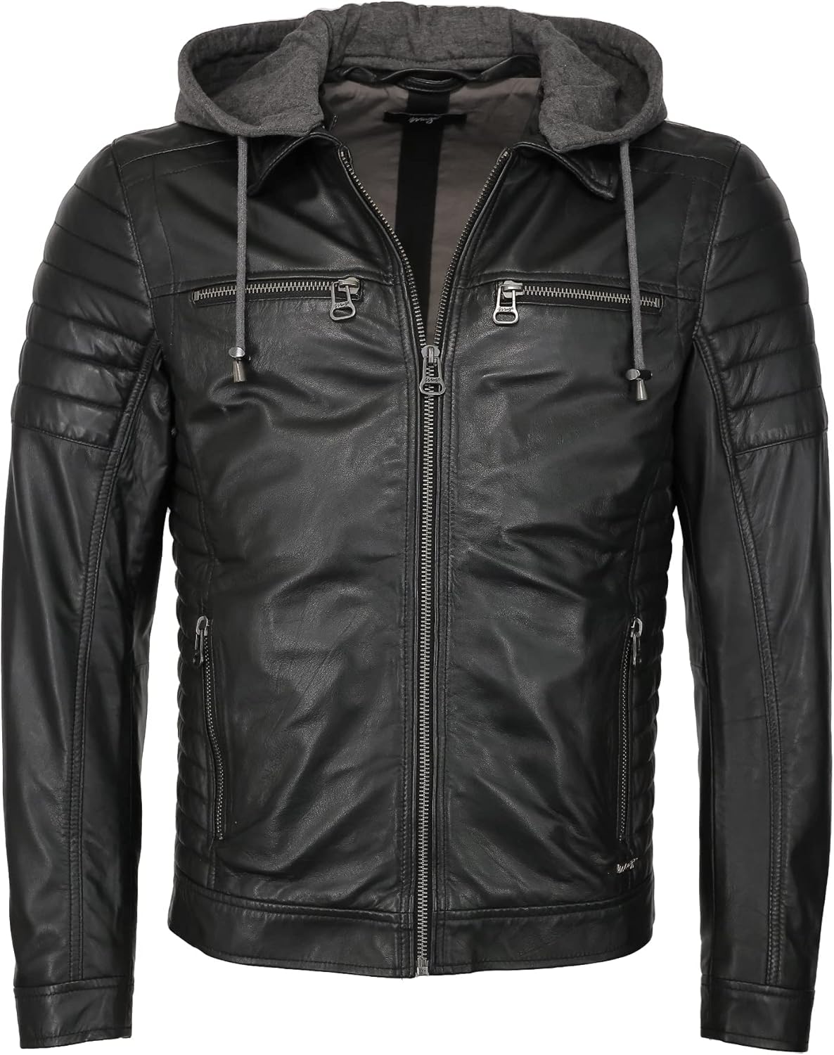 Bild von Maze Lederjacke »Lederjacke«, mit Kapuze
