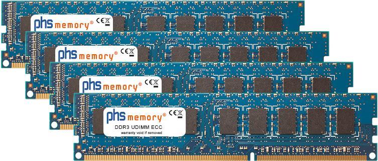 Bild von PHS-memory 32GB (4x8GB) Kit RAM Speicher für Supermicro H8DGU DDR3 UDIMM ECC 1600MHz PC3-12800E (Supermicro H8DGU, 4 x 8GB), RAM Modellspezifisch
