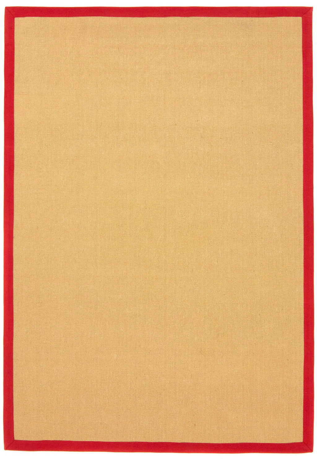 Bild von carpetfine Sisalteppich "Sisal", rechteckig, 5 mm Höhe, mit farbiger Bordüre, Anti Rutsch Rückseite