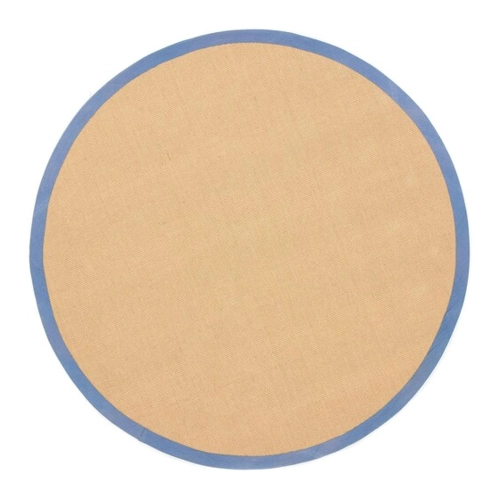 Bild von carpetfine Sisalteppich Rund Blau Ø 160