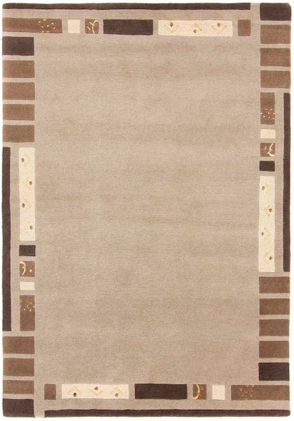 Bild von carpetfine Wollteppich »Nepal Jaipur«, rechteckig, 20 mm Höhe, reine Wolle, handgeknüpft, Wohnzimmer