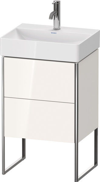 Bild von Duravit XSquare Waschtischunterbau Compact stehend 48,4x39,0 cm, 2 Auszüge, für Waschtisch DuraSquare 235650, Farbe (Front/Korpus): Leinen