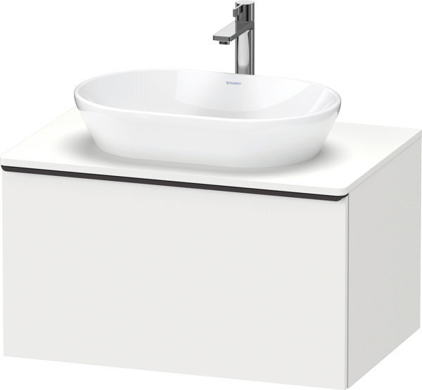 Bild von Duravit D-Neo, Waschtischunterbau wandhängend, Breite 800 x Tiefe 550mm, 1x Auszug, mit Griff, DE49470, Farbe: Weiß Matt Dekor