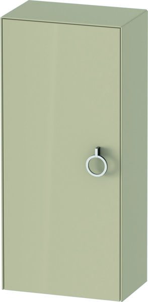 Bild von Duravit White Tulip Halbhochschrank, Breite 400 x Tiefe 240mm, 1 Tür Anschlag rechts mit Griff, WT1323R, Farbe: Taupe Hochglanz