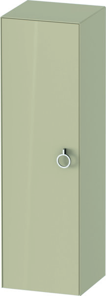 Bild von Duravit White Tulip Halbhochschrank, Breite 400 x Tiefe 360mm, 1 Tür Anschlag links mit Griff, WT1333L, Farbe: Taupe Hochglanz