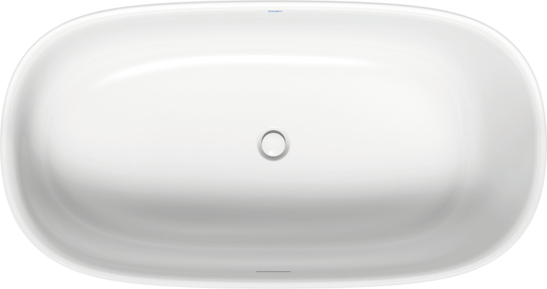 Bild von Duravit Zencha Oval-Badewanne, freistehend, nahtlose Verkleidung, 1600x850mm, Weiß Matt, 700462000000000
