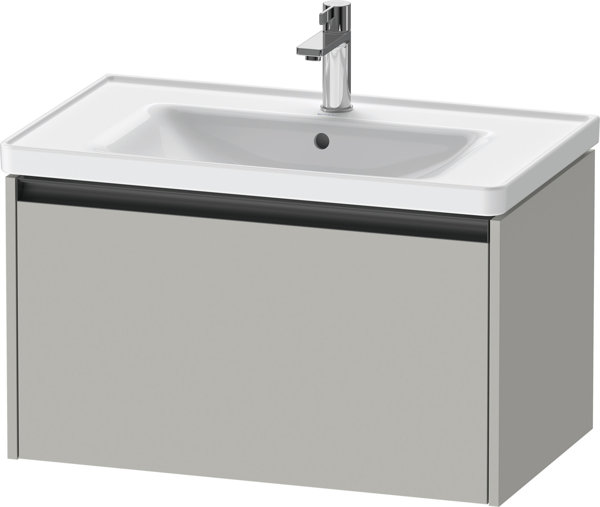 Bild von Duravit Ketho.2 Waschtischunterbau, 784x440x455mm, für D-Neo 236780,236980,237080, K250830, Farbe: Betongrau Matt Dekor