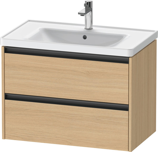 Bild von Duravit Ketho.2 Waschtischunterbau wandhängend Natur Eiche Matt 784x455x549 mm - K25283030300000 K25283030300000